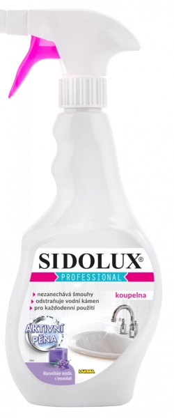 Sidolux Professional na kúpeľne, aktívna pena, Marseillské mydlo s levanduľou, 500 ml