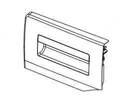 Čelo násypky Beko 1912014091