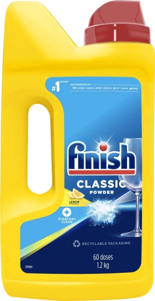 Prášok do umývačky Finish Classic Power Lemon, 1,2 kg
