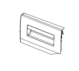 Čelo násypky Beko 1912014094