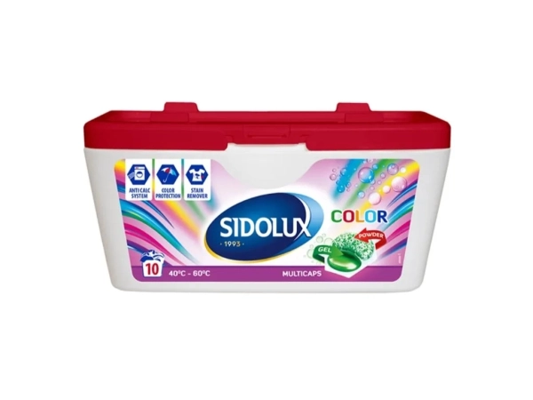 Sidolux Multicaps Color pracie kapsule na farebnú bielizeň 10ks