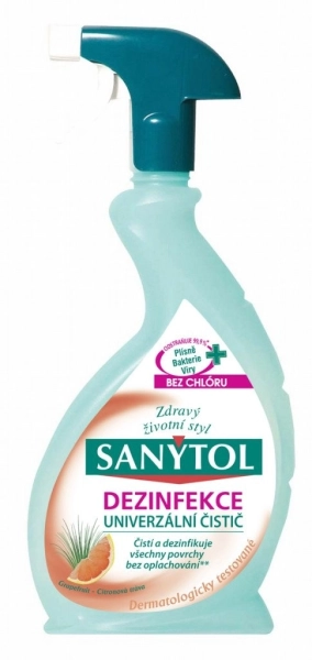 Dezinfekčný univerzálny čistiaci prostriedok Sanytol s vôňou grepu, 500 ml