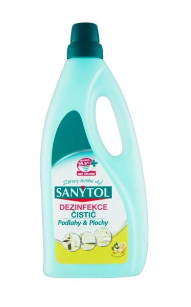 Dezinfekčný čistiaci prostriedok na podlahy Sanytol, citrón, 1 l
