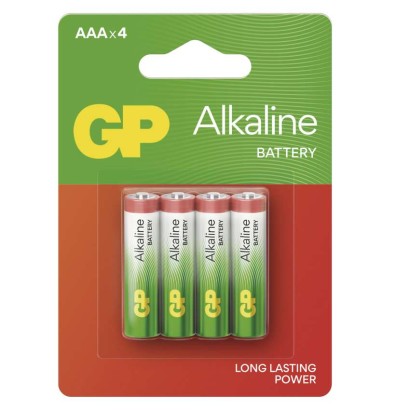 EMOS Alkalická baterie GP Alkaline AAA (LR03), 4 ks