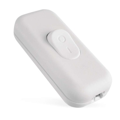 EMOS Spínač jednopólový šňůrový průchozí bílý