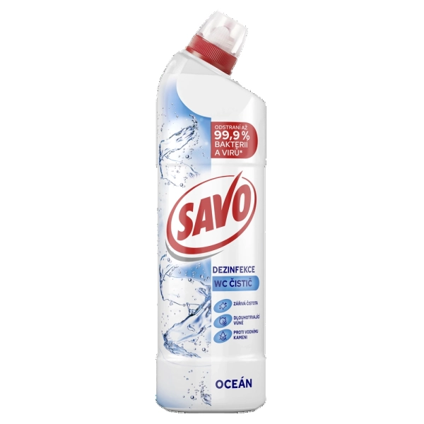 Čistiaci prostriedok na toalety Savo, Oceán, 700 ml