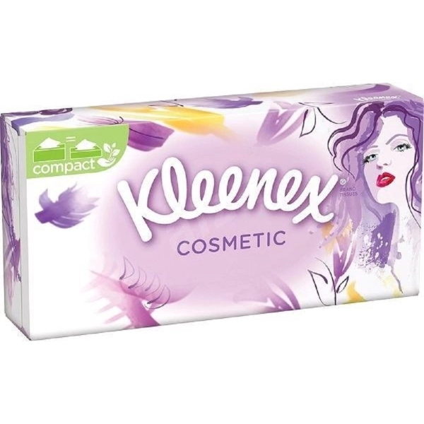 Papierové vreckovky Kleenex Cosmetix Box, 80 ks