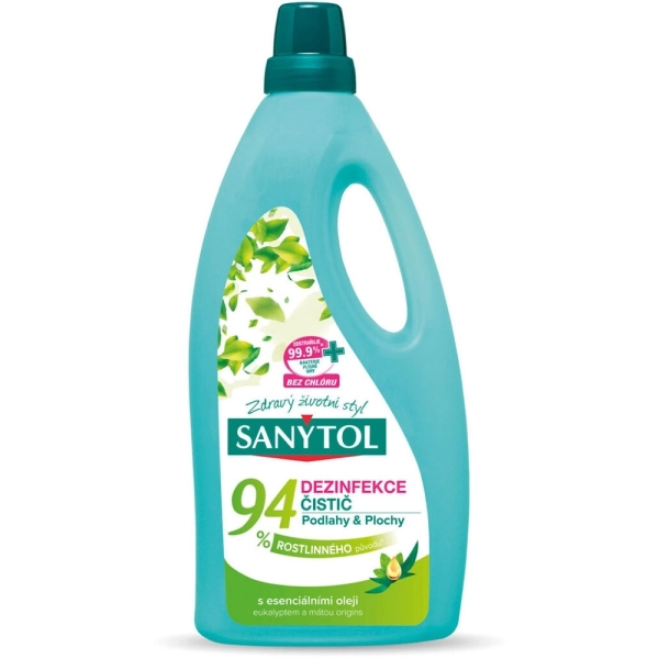 Dezinfekčný čistiaci prostriedok na podlahy Sanytol 94% rastlinného pôvodu, 1 l