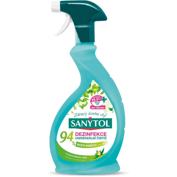 Dezinfekčný čistiaci prostriedok univerzálny Sanytol 94% rastlinného pôvodu, 500 ml
