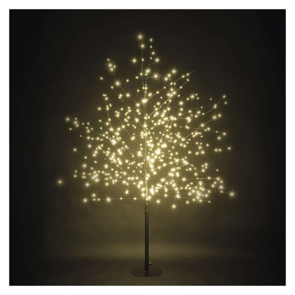 EMOS LED svítící stromek, 120 cm, venkovní i vnitřní, teplá bílá, časovač