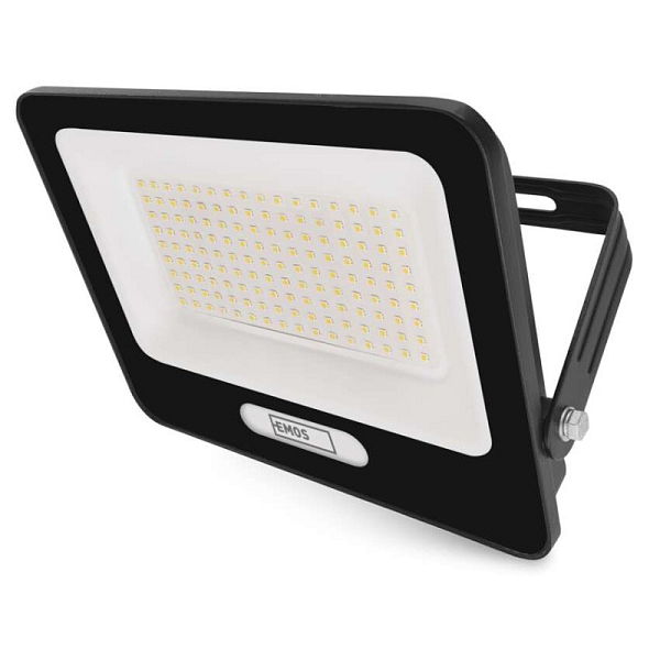 EMOS LED reflektor GLARO 100W, černý, IP65, 10000 lm, neutrální bílá