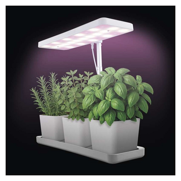 EMOS LED GROW pěstební lampa 7 W, časovač, stmívatelná, bílá