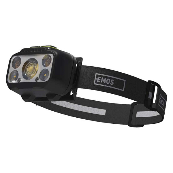 EMOS LED nabíjecí čelovka P3546, 550 lm, 110 m, Li-Pol 1000 mAh / 3× AAA