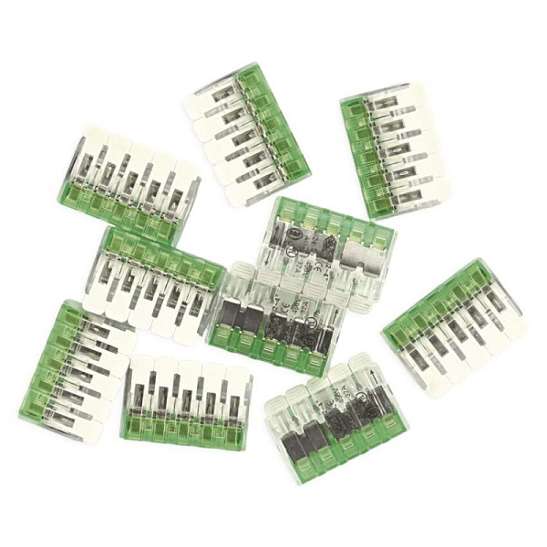 EMOS Páčková spojovací svorka 5× 0,2–4 mm2, 10 ks