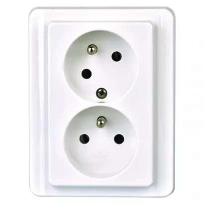 EMOS Zásuvka dvojitá STANDARD 4FN15098.2101 B