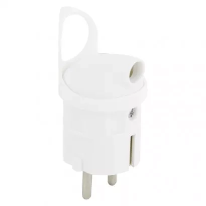 EMOS Vidlice úhlová pro prodlužovací kabel, bílá