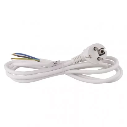 EMOS Flexo šňůra PVC 3× 0,75mm2, 2m, bílá