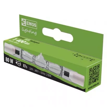 EMOS Lineární halogenová žárovka J78 80W R7s teplá bílá
