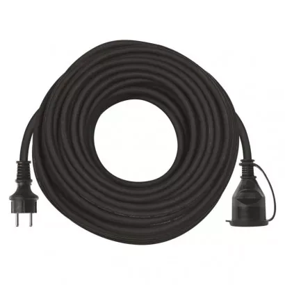 EMOS Venkovní prodlužovací kabel 30 m / 1 zásuvka / černý / guma-neopren / 230 V / 1,5 mm2