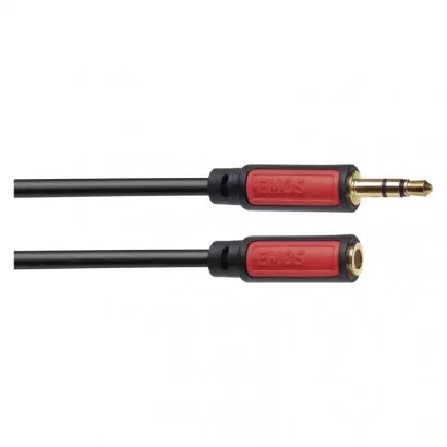 EMOS JACK kabel 3,5mm stereo, vidlice - 3,5mm zásuvka 5m