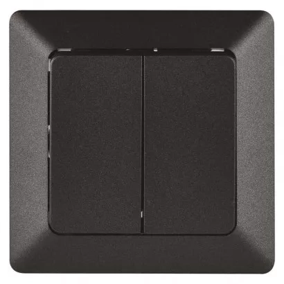 EMOS Přepínač sériový č. 5, antracit