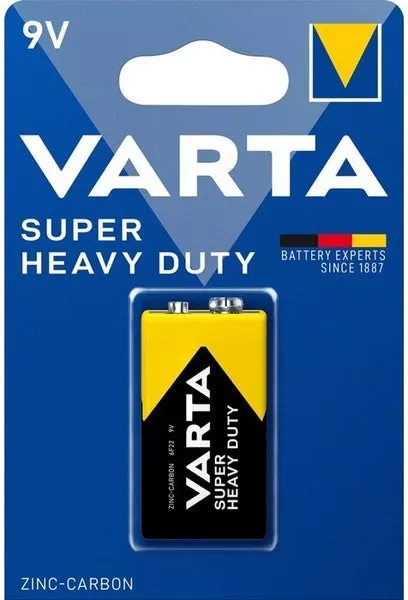 Batéria zinkouhlíková Varta Super Heavy Duty 9V