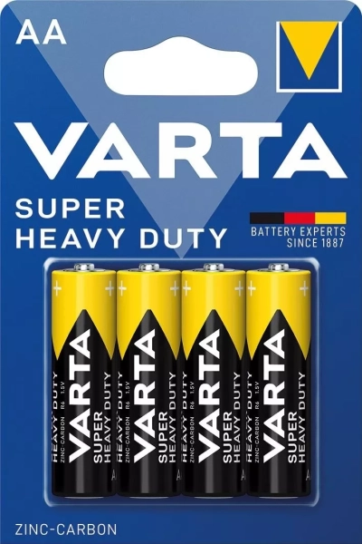 Batéria zinkouhlíková Varta Super Heavy Duty AA, R6 4 ks