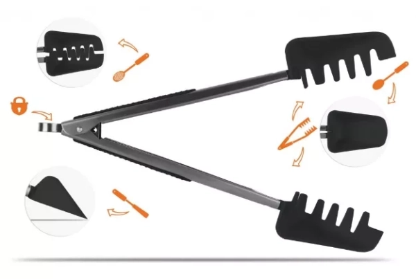 Multifunkčná kuchynská naberačka čierna Barracuda TNK 5v1