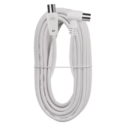 EMOS Anténní koaxiální kabel stíněný 7,5m – úhlová vidlice