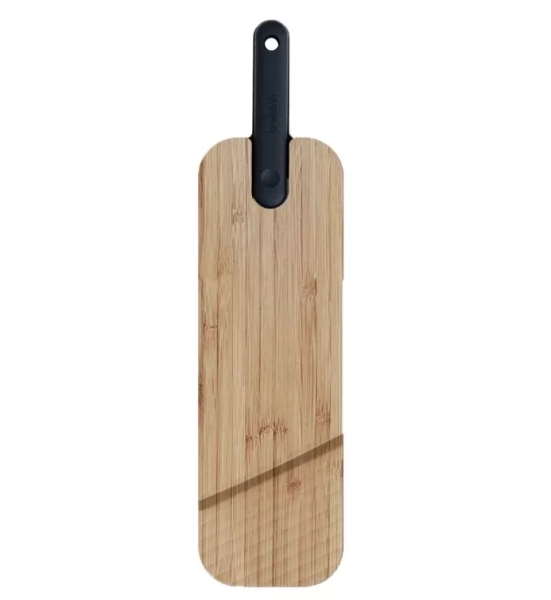 Bambusová doštička Artù Trebonn s čiernym nožom na salámu