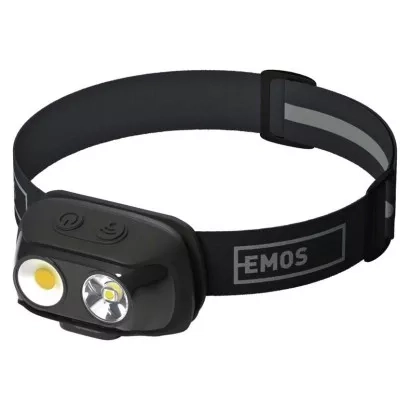 EMOS COB LED nabíjecí čelovka P3542, 500 lm, 130 m, Li-pol 1200 mAh