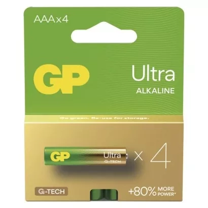 EMOS Alkalická baterie GP Ultra AAA (LR03), 4 ks