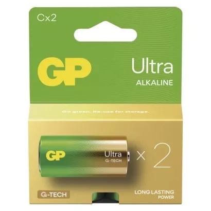 EMOS Alkalická baterie GP Ultra C (LR14), 2 ks