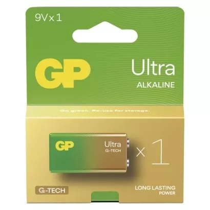 EMOS Alkalická baterie GP Ultra 9V (6LF22), 1 ks