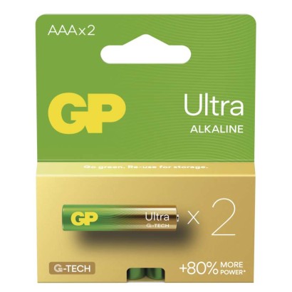 EMOS Alkalická baterie GP Ultra AAA (LR03), 2 ks