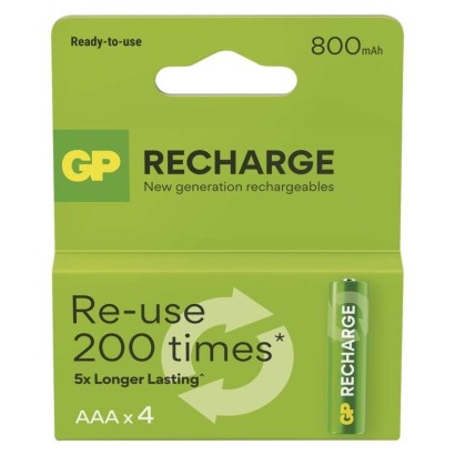 EMOS Nabíjecí baterie GP Recharge 800 AAA (HR03) 4ks