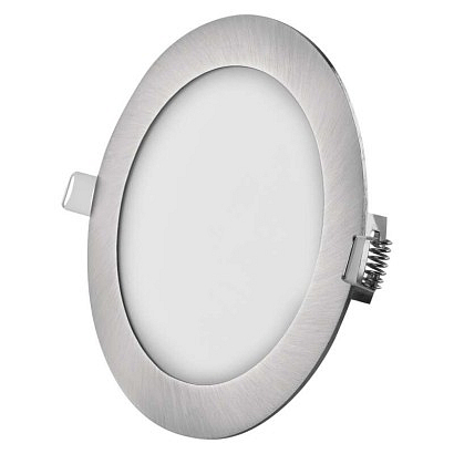EMOS LED vestavné svítidlo NEXXO, kruhové, stříbrné, 12,5W, se změnou CCT